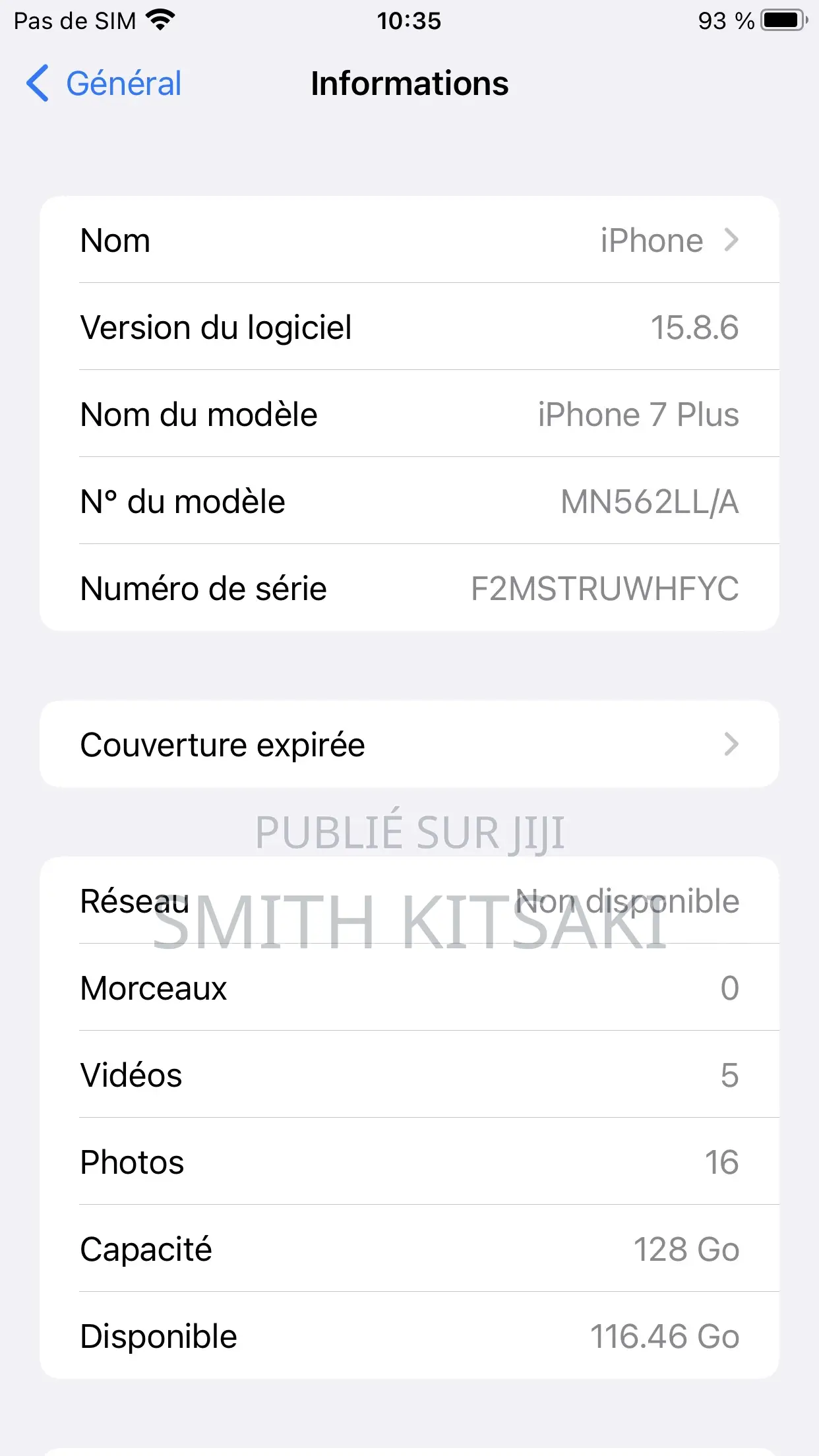 Apple iPhone 7 Plus 128 GB Noir