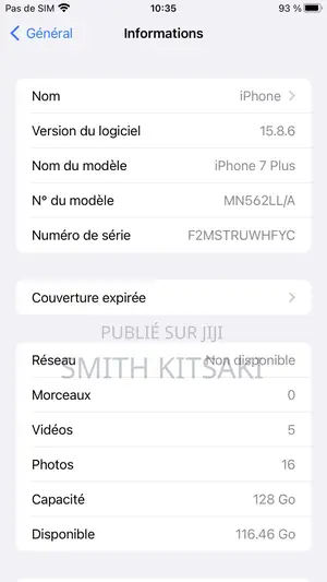 Apple iPhone 7 Plus 128 GB Noir