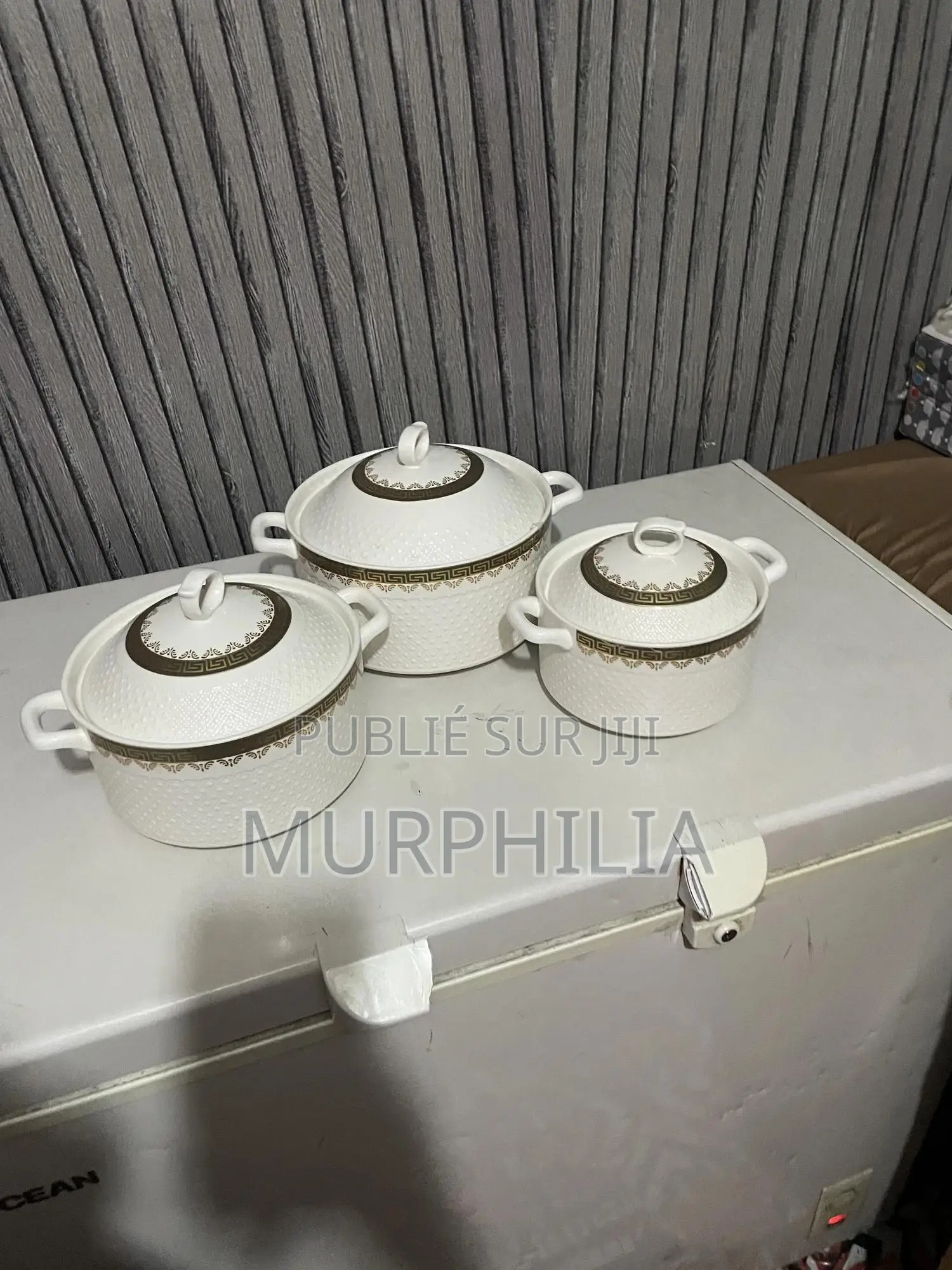 Ensemble De 3 Plats De Service Chauffants - Neufs Élégants