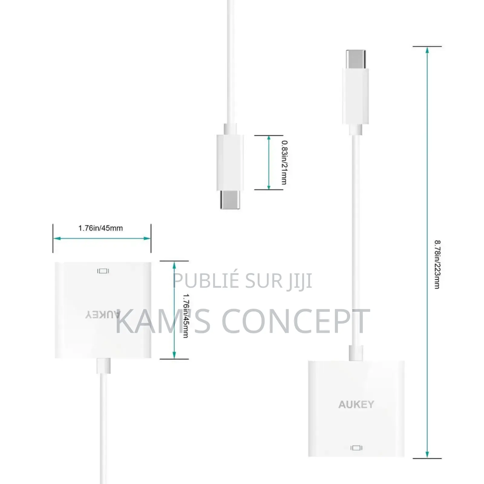 Adaptateur Hdmi Vers Usb-C | Aukey.