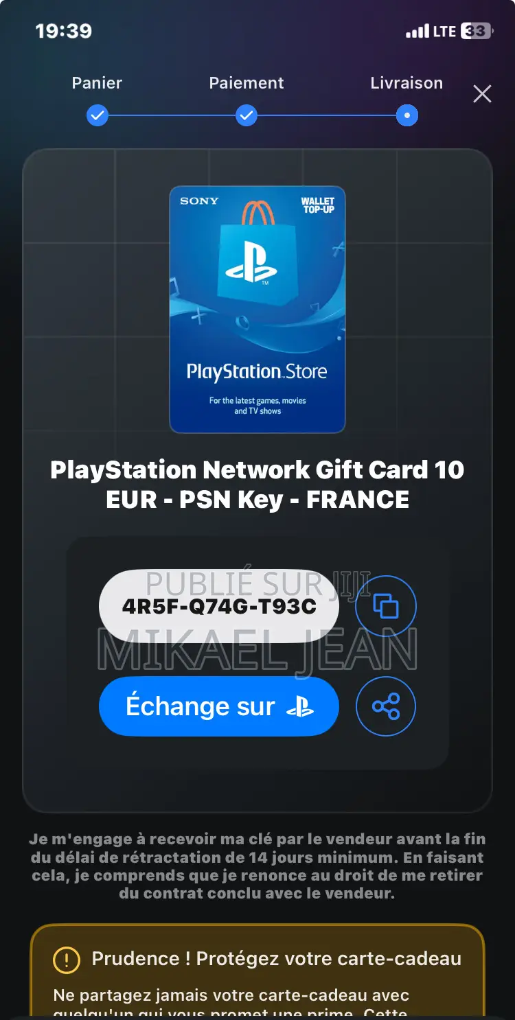 Carte PSN