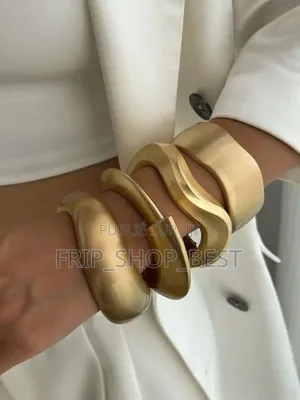 Bracelets À Manchette Doré