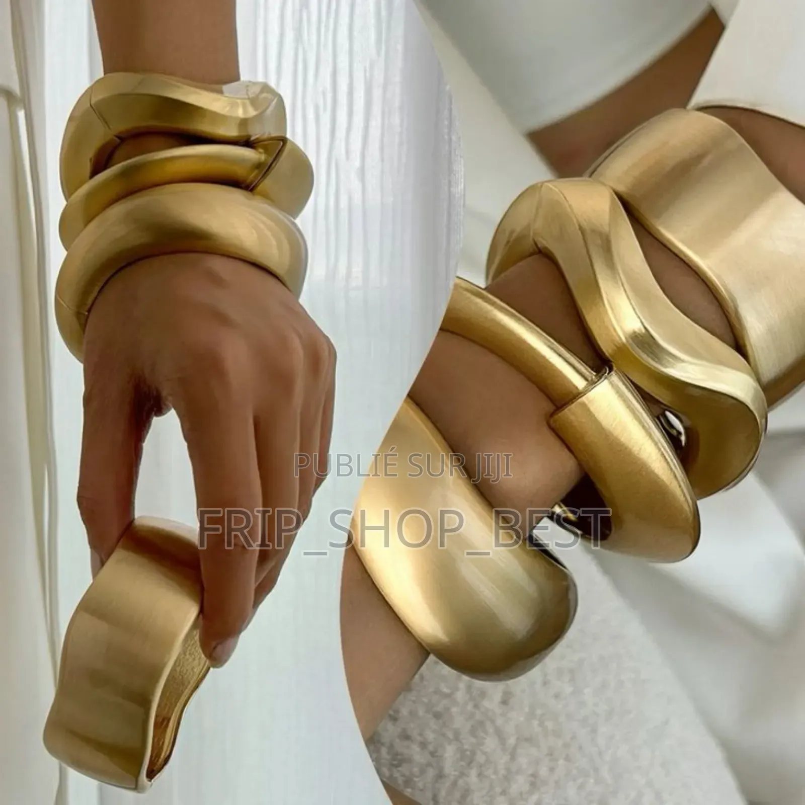 Bracelets À Manchette Doré