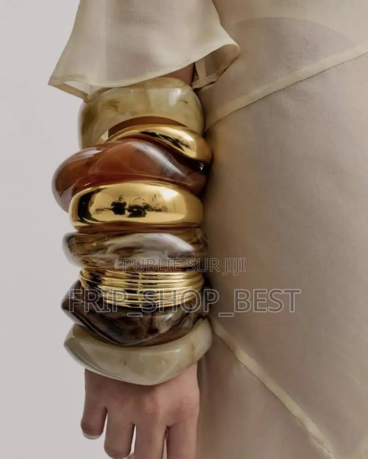 Bracelets À Manchette en Acrylique