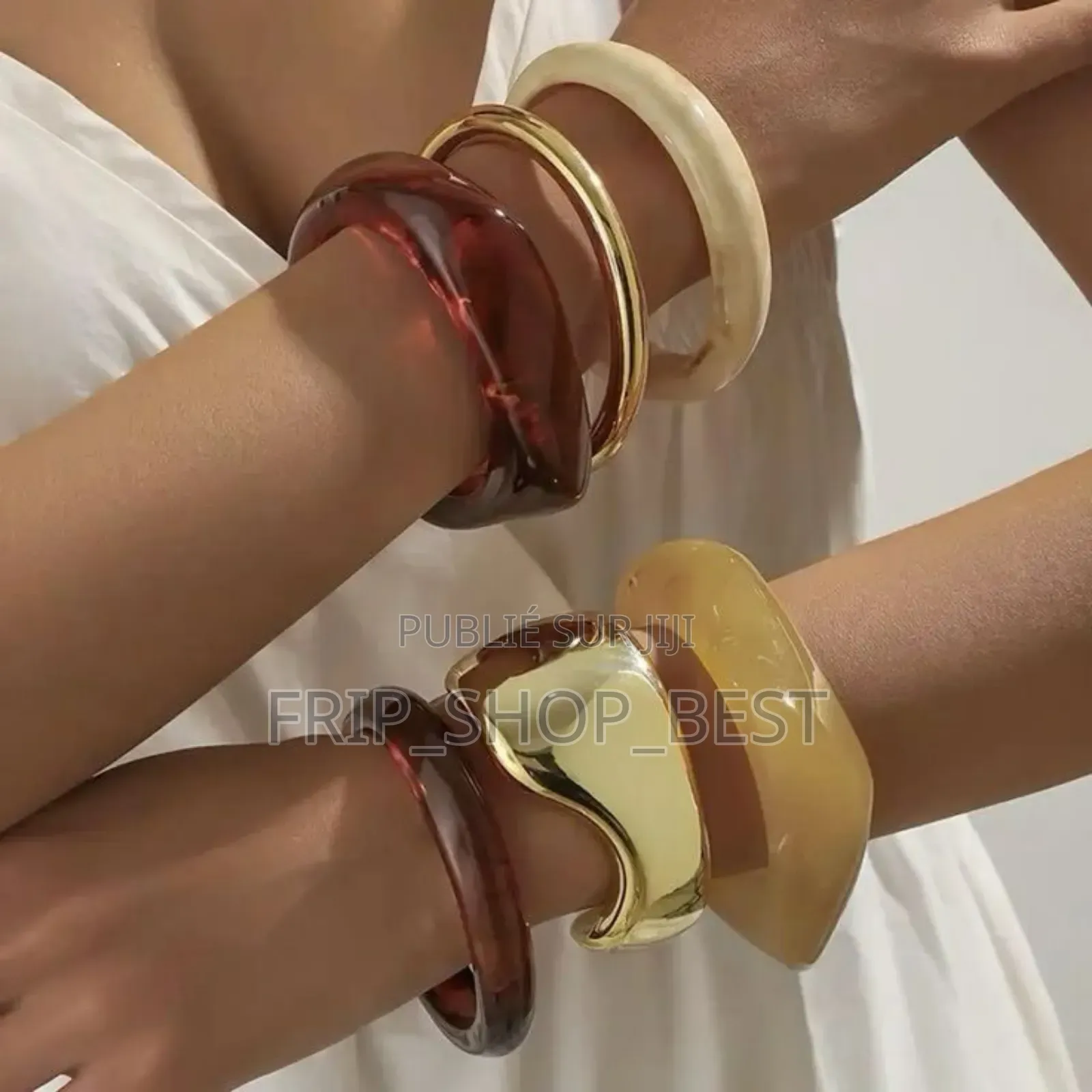 Bracelets À Manchette en Acrylique