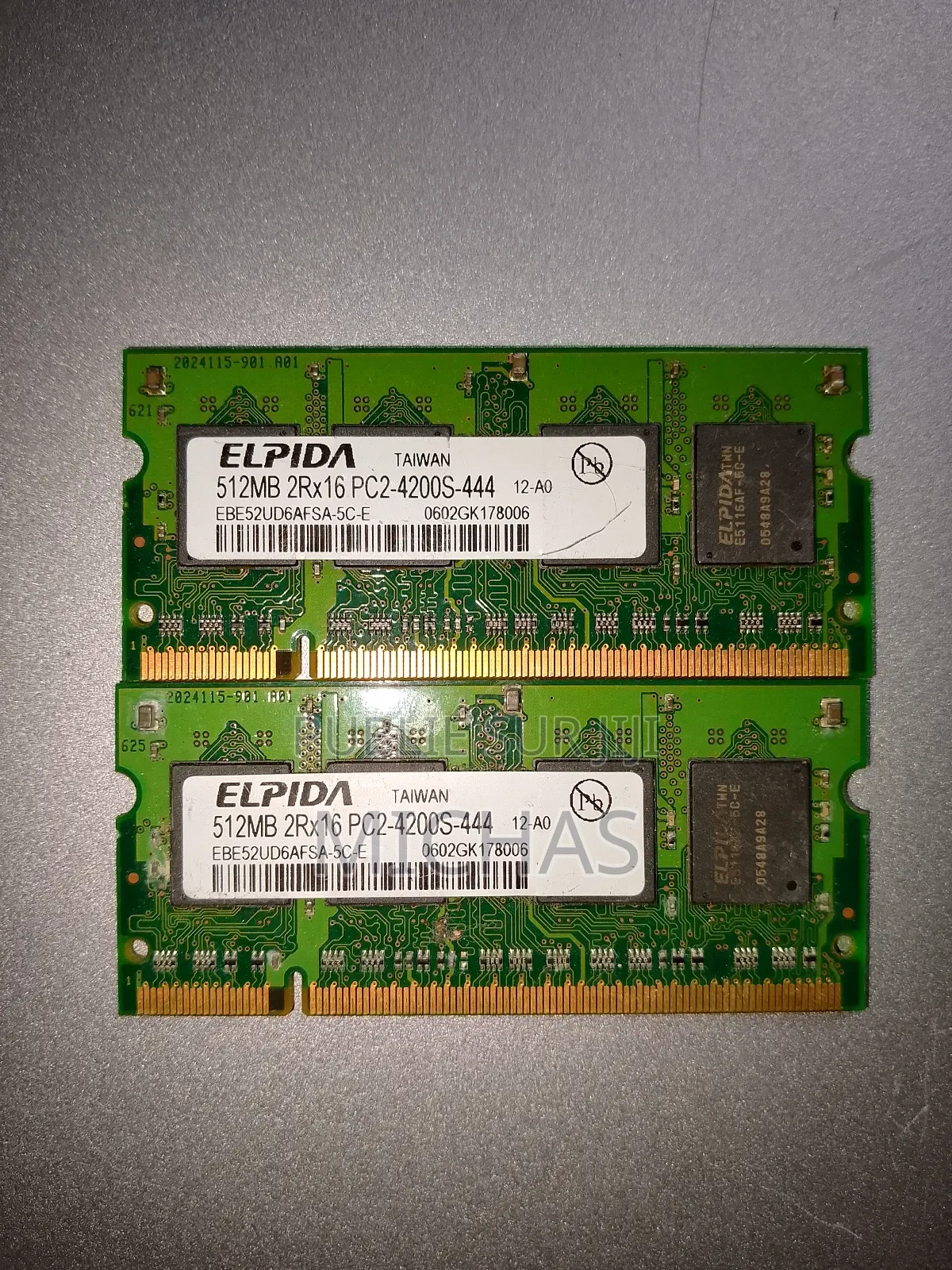 Barrette De Mémoire Ram 512 X 2