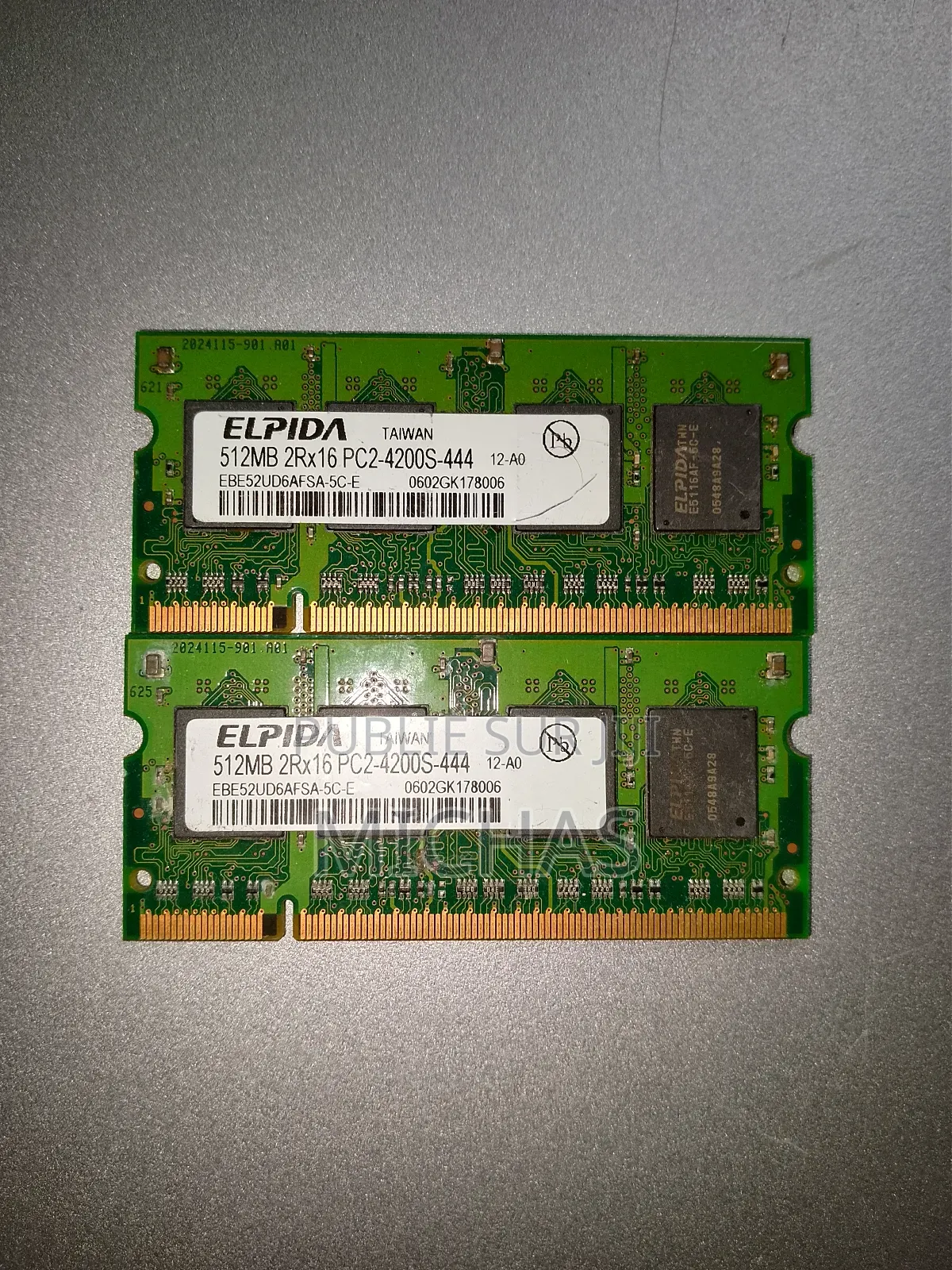 Barrette De Mémoire Ram 512 X 2