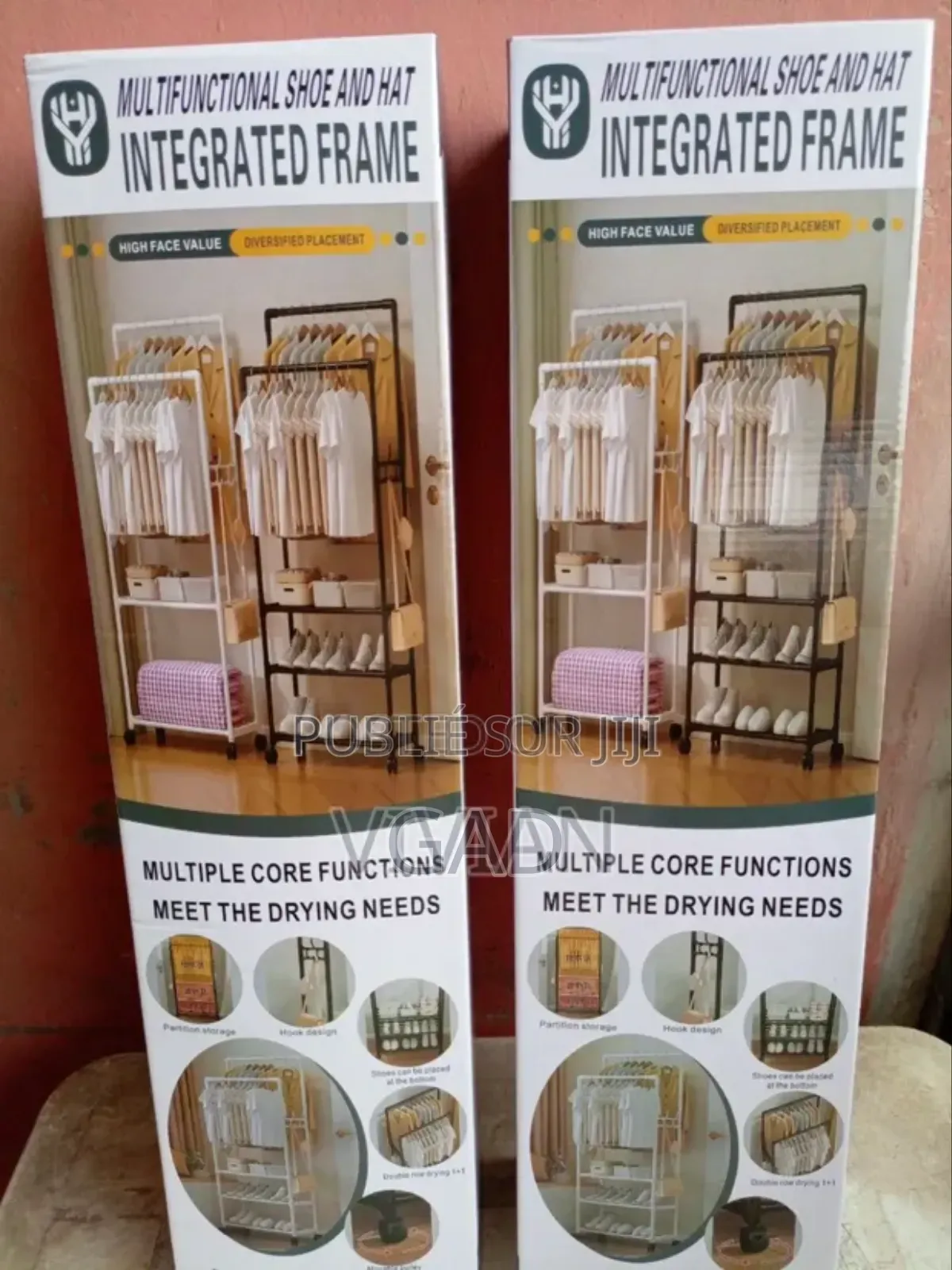 Étagère À Chaussures Et Porte Vêtements