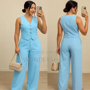 Ensemble en Pagne ( Gilet+ Pantalon)