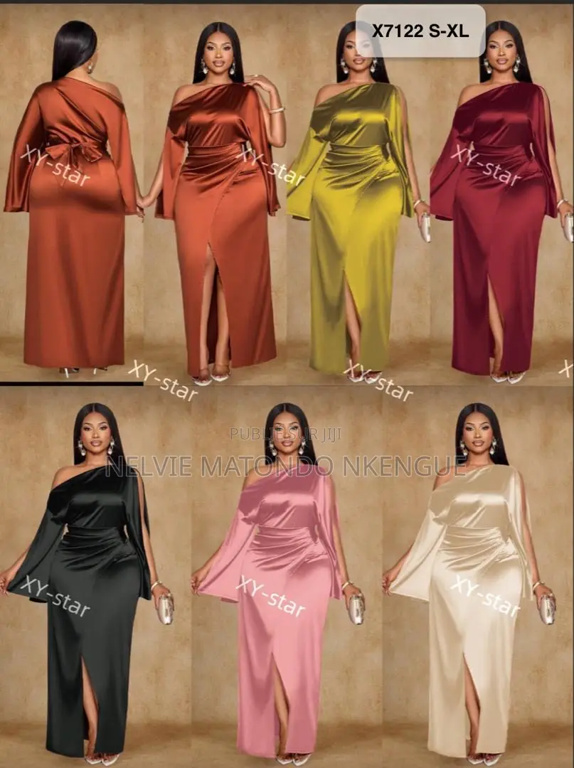 Magnifique Robe Satinée Disponible À Pointe-Noire