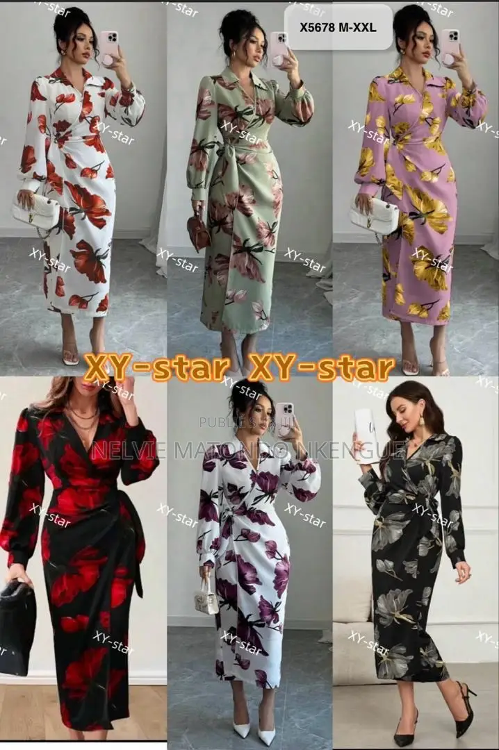 Magnifique Robe Satinée Disponible À Pointe-Noire