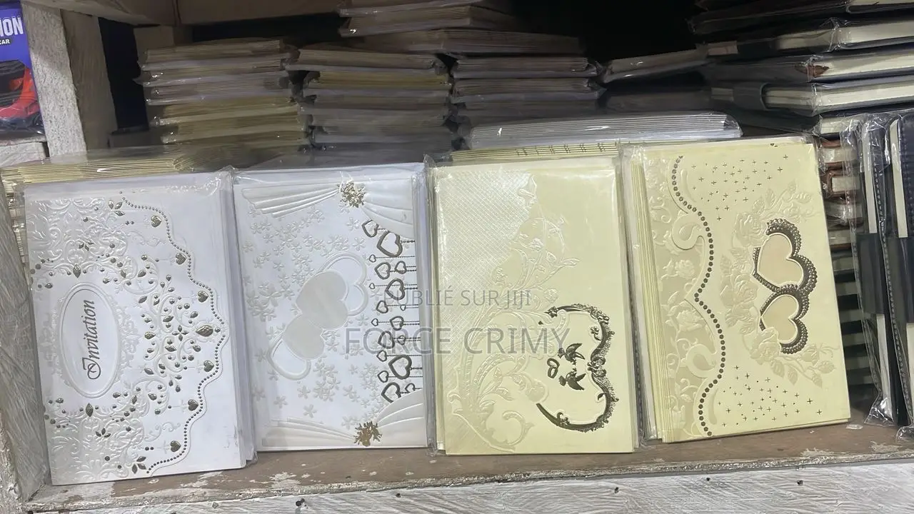 Lot De 10 Cartes d'Invitation Mariage