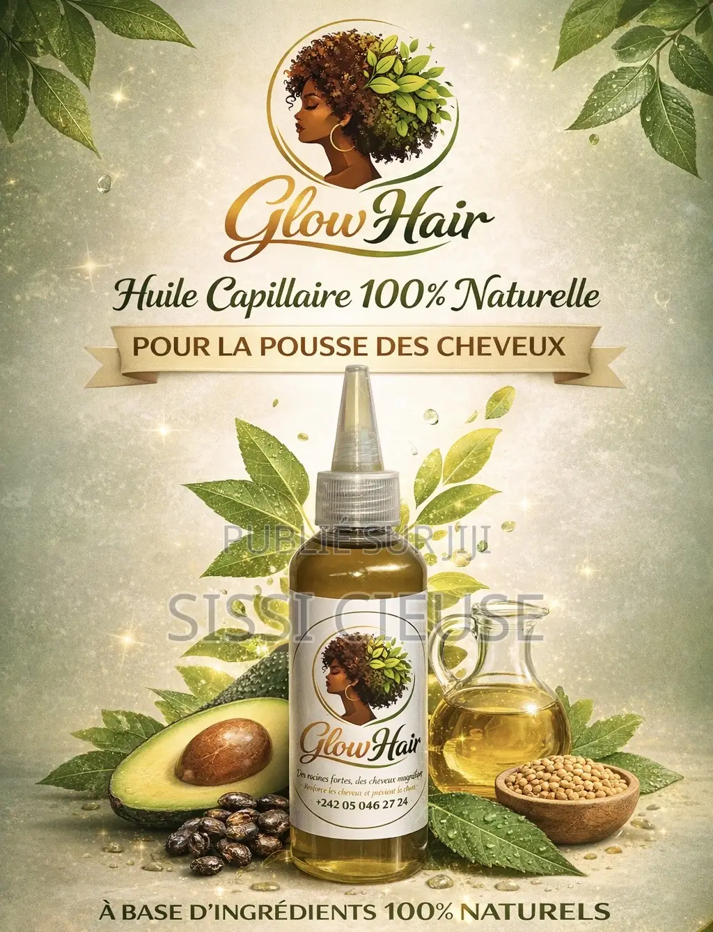 Glow Hair L’Huile De Croissance Pour Cheveux