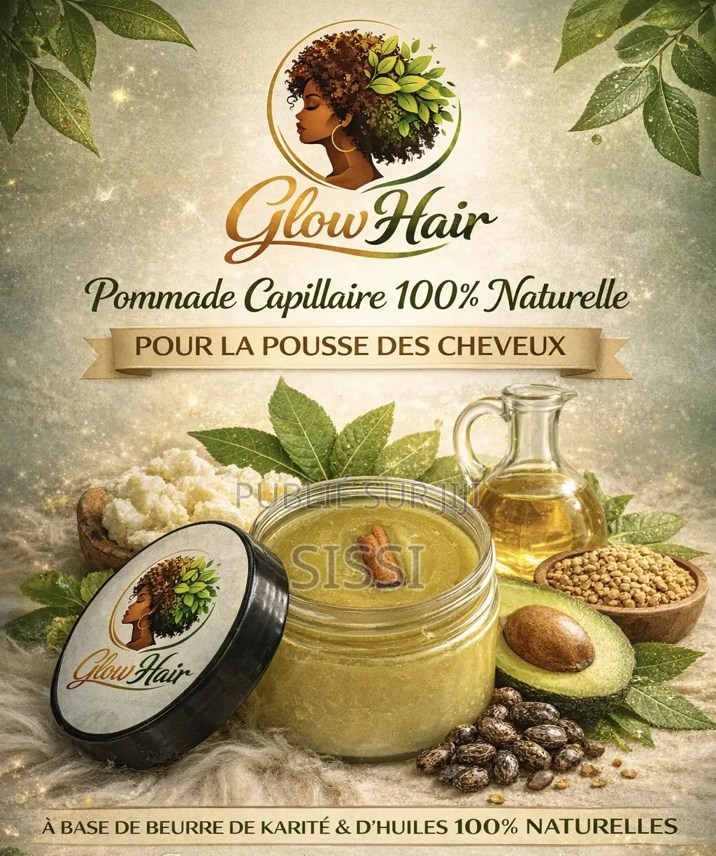 Glow Hair Pommade Capillaire Pour La Pousse Des Cheveux
