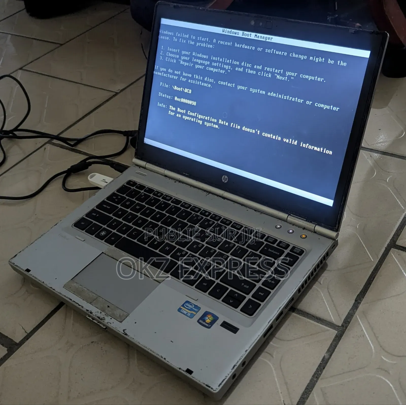 Ordinateur portable HP EliteBook 8460P 4GB Intel Core i5 HDD 500GB