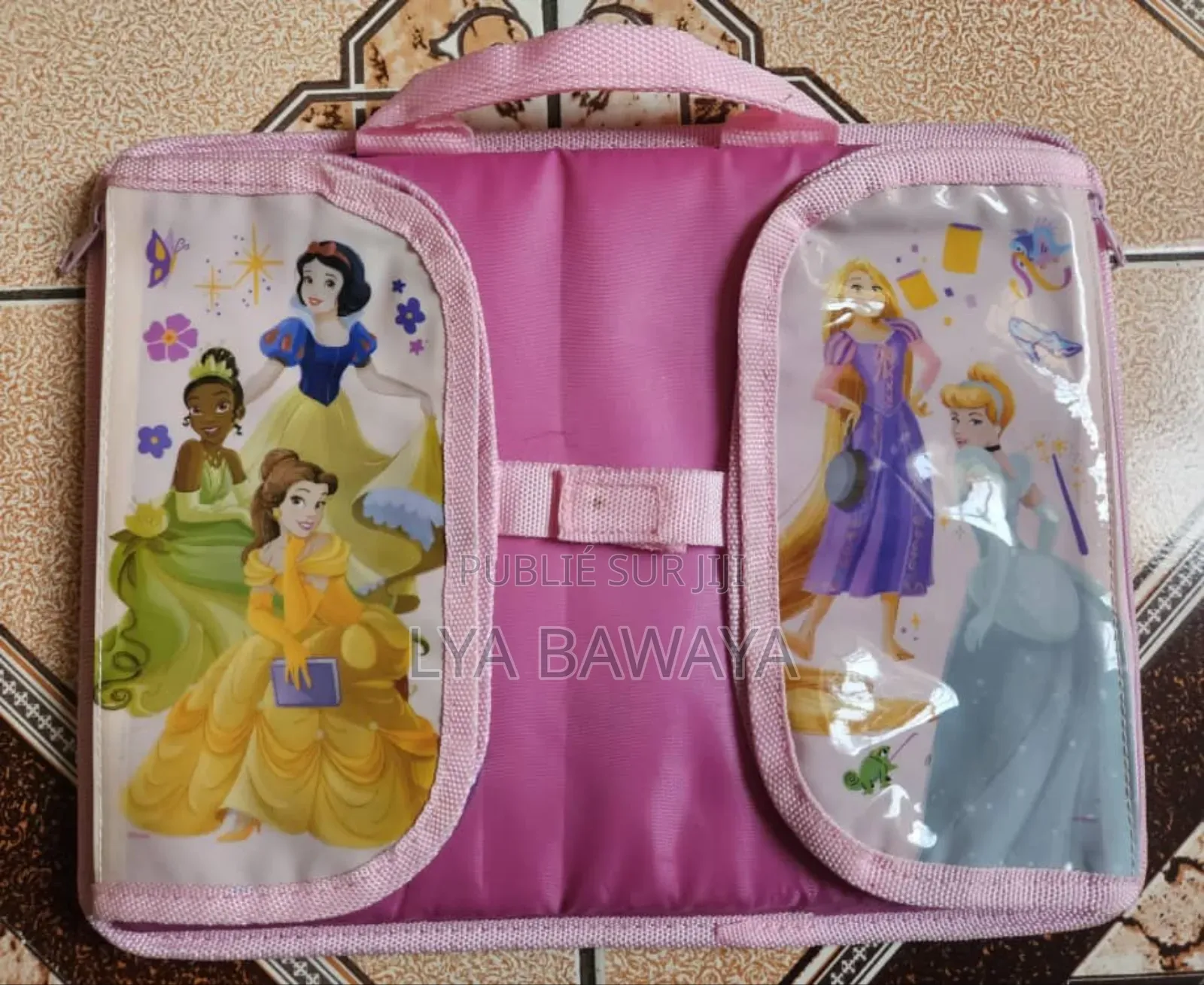 Mallette Rose Pliable Avec Poignée, Idéale Pour Le Transport Et