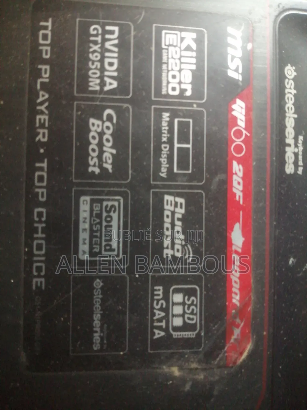 MSI GS63VR 7RF Stealth Pro 8GB Intel Core i5 HDD+SSD 512GB