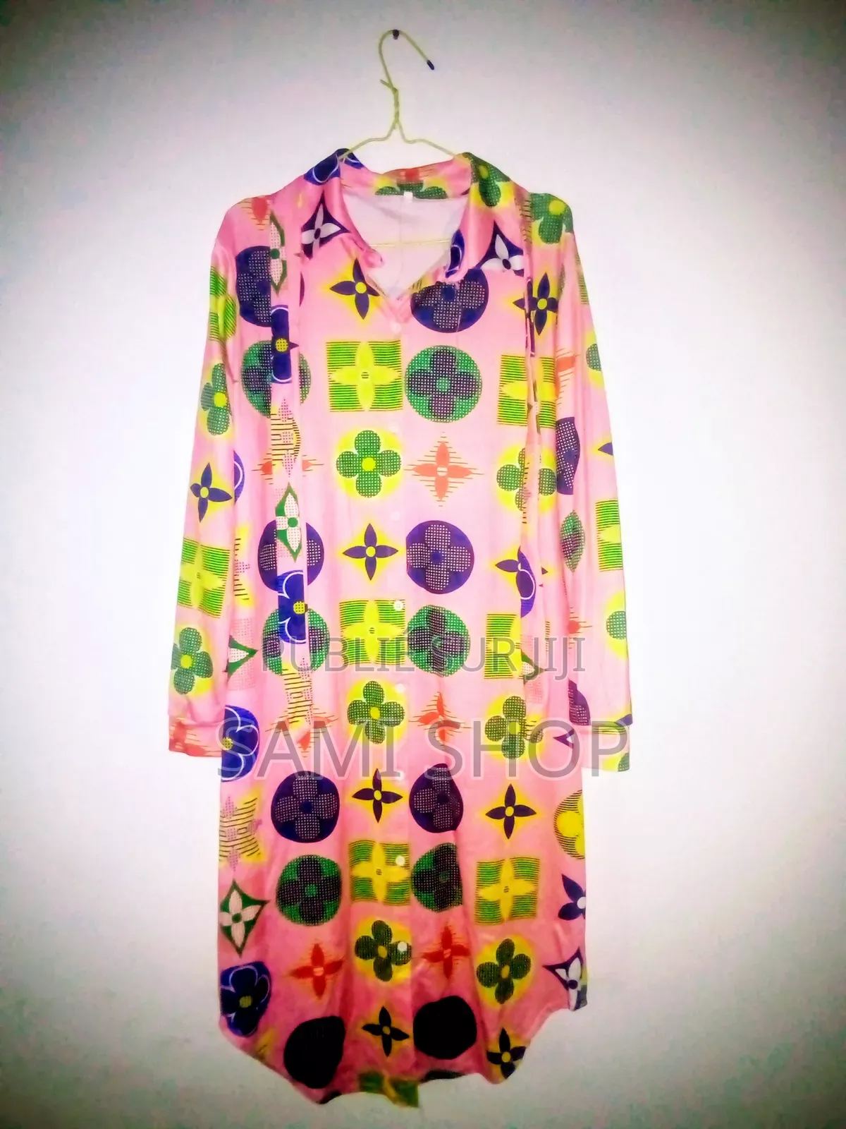 Robe Chemise À Manches Longues (Taille Xl: 42-44)