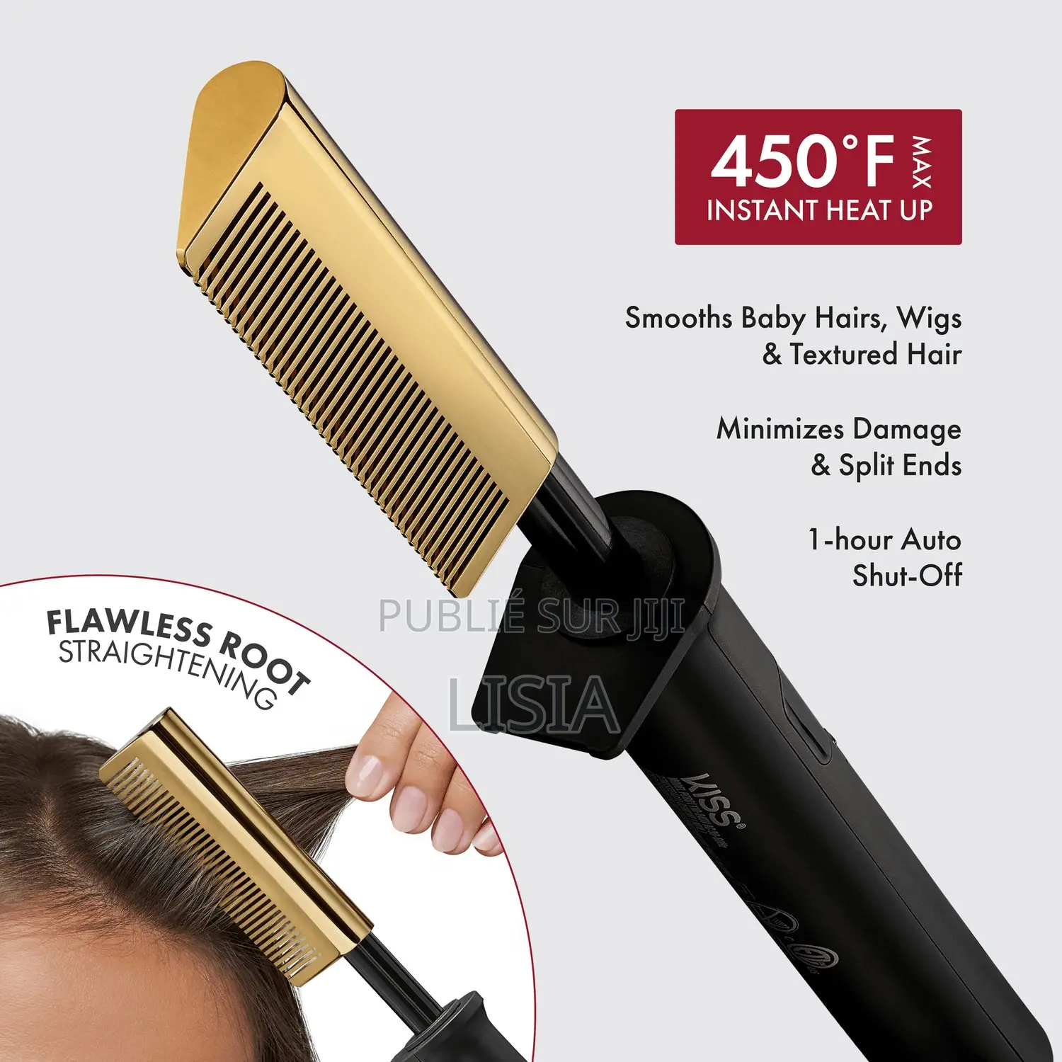 Peigne Lisseur Électrique Chauffant