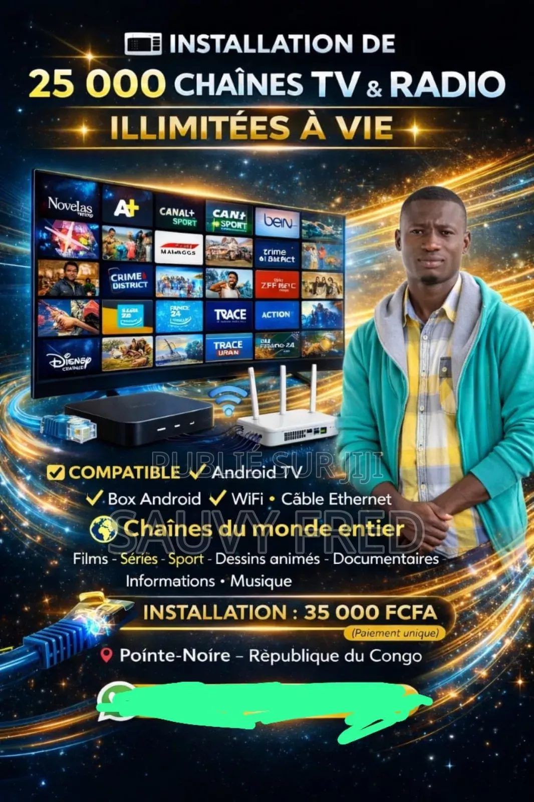 Installation De 25000 Chaînes Tv Et Radio