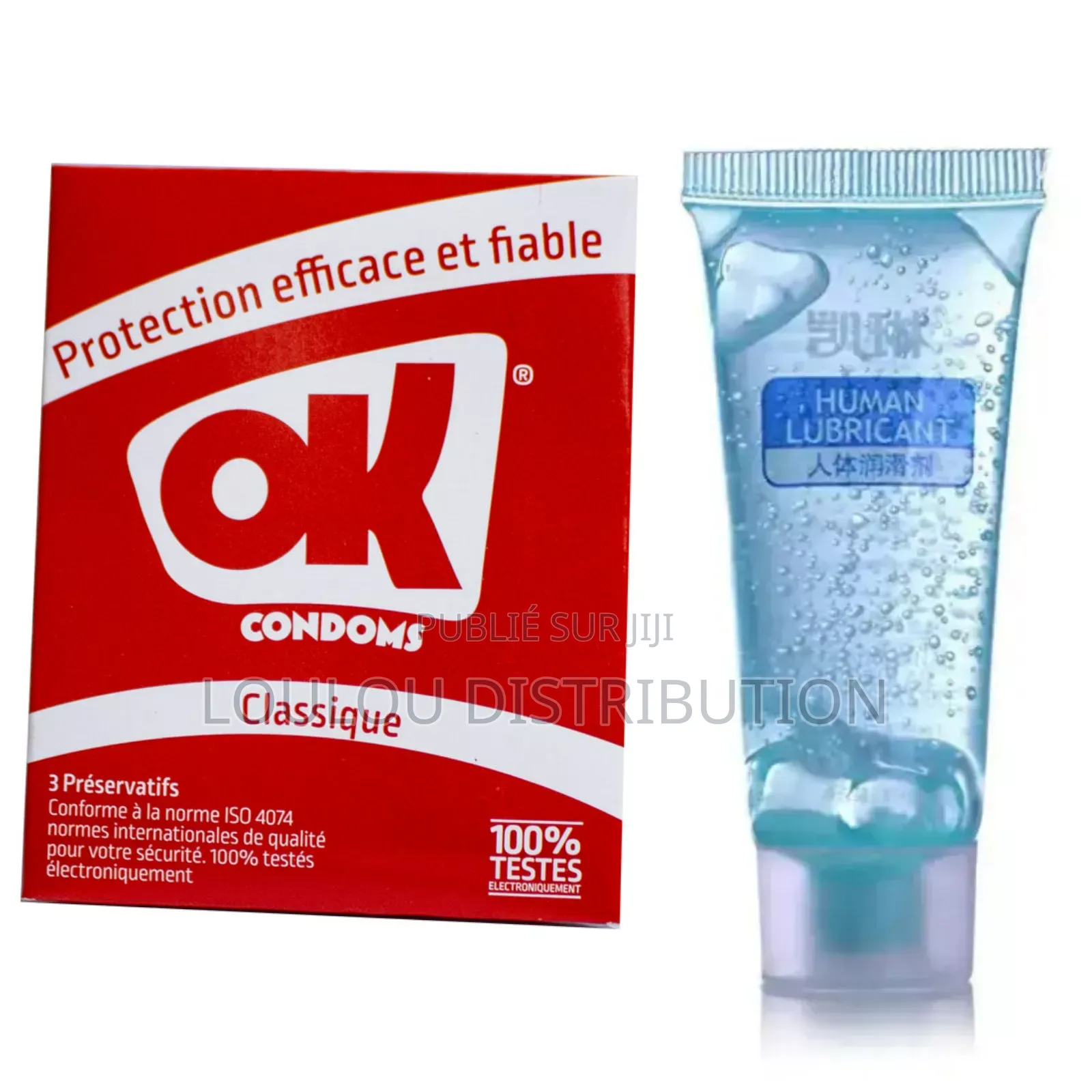 Combo Lubrifiant + 12 Préservatifs À Crampons