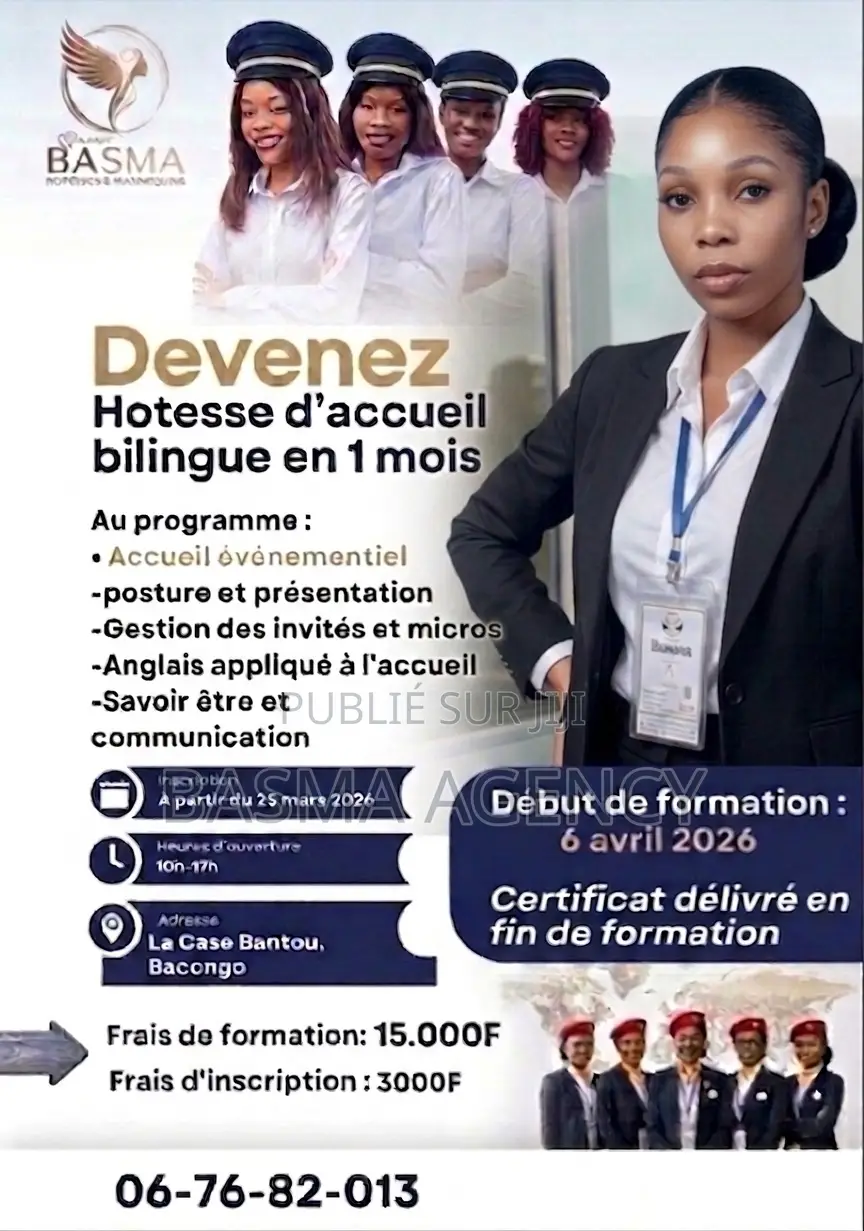 Formation Certifiante : Devenez Hôtesse d'Accueil Bilingue (1 Mois)