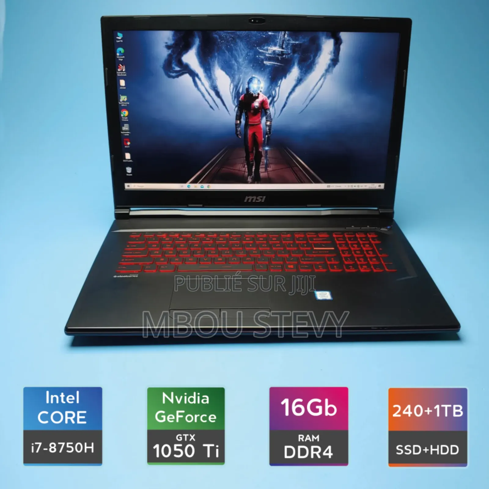 Ordinateur portable MSI Crosshair 15 16GB Intel Core i7 HDD+SSD 1T