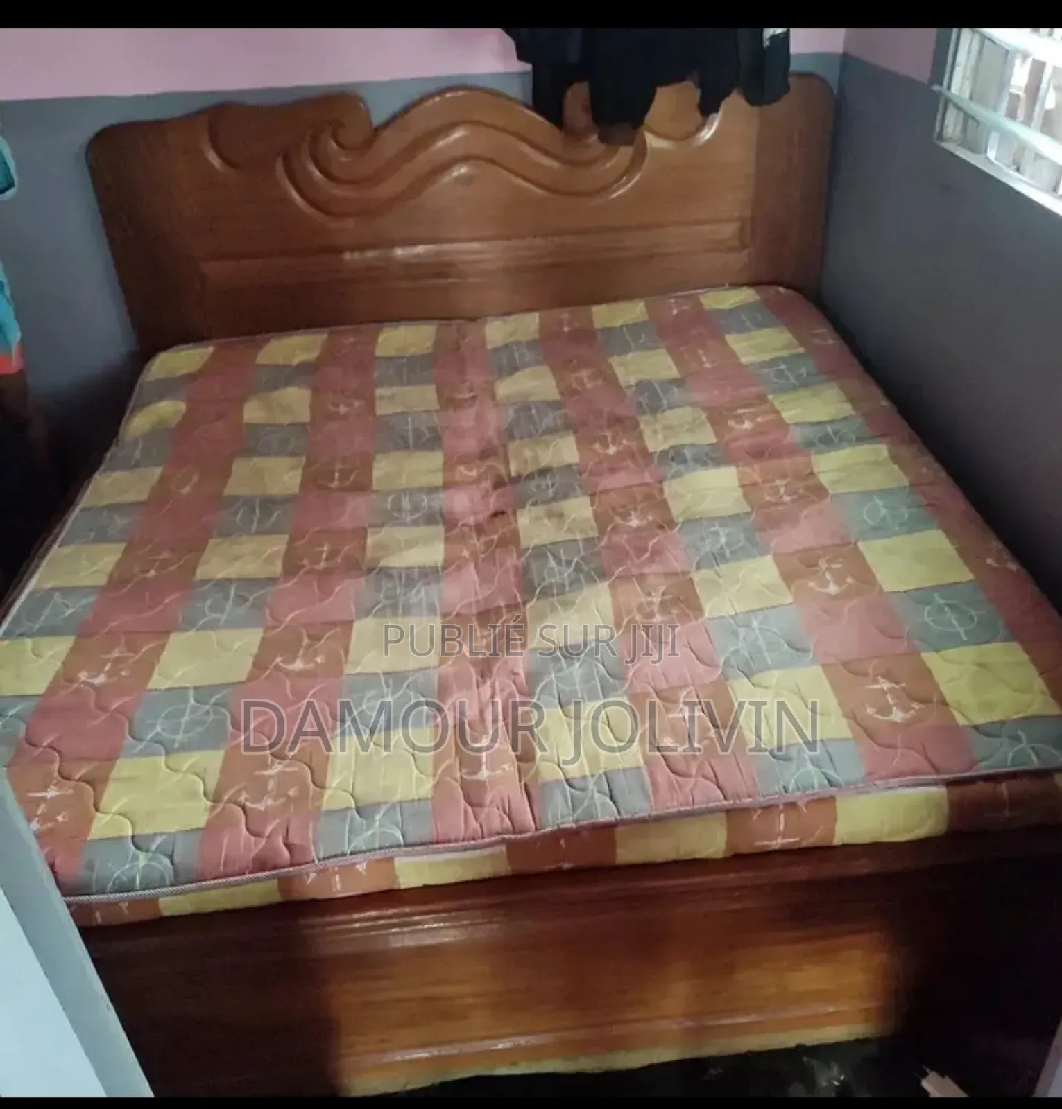 Lit Bat Bois Rouge 3 Places