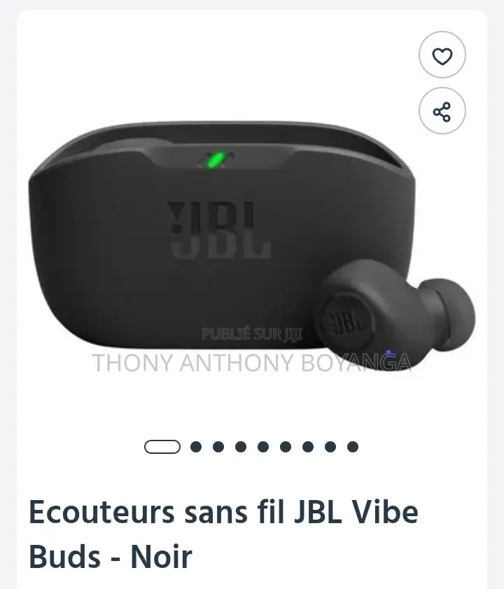 Ecouteurs Sans Fil JBL Vibe Buds Noir