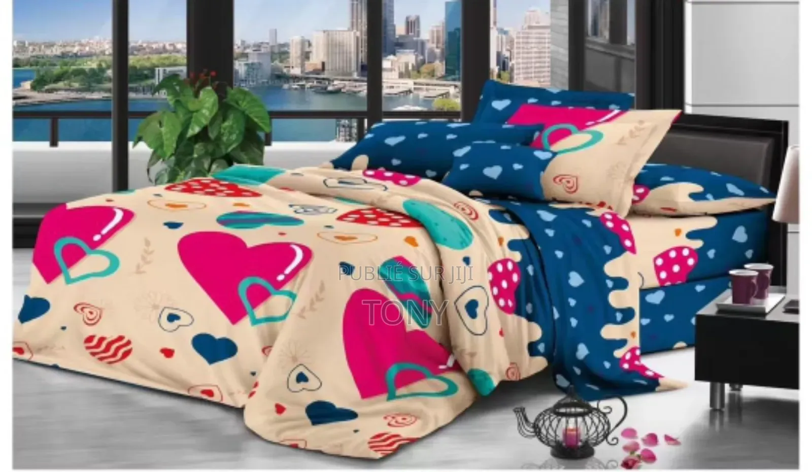 Drap De 4 Pièces 2 Draps Et 2 Tais d'Oreillers