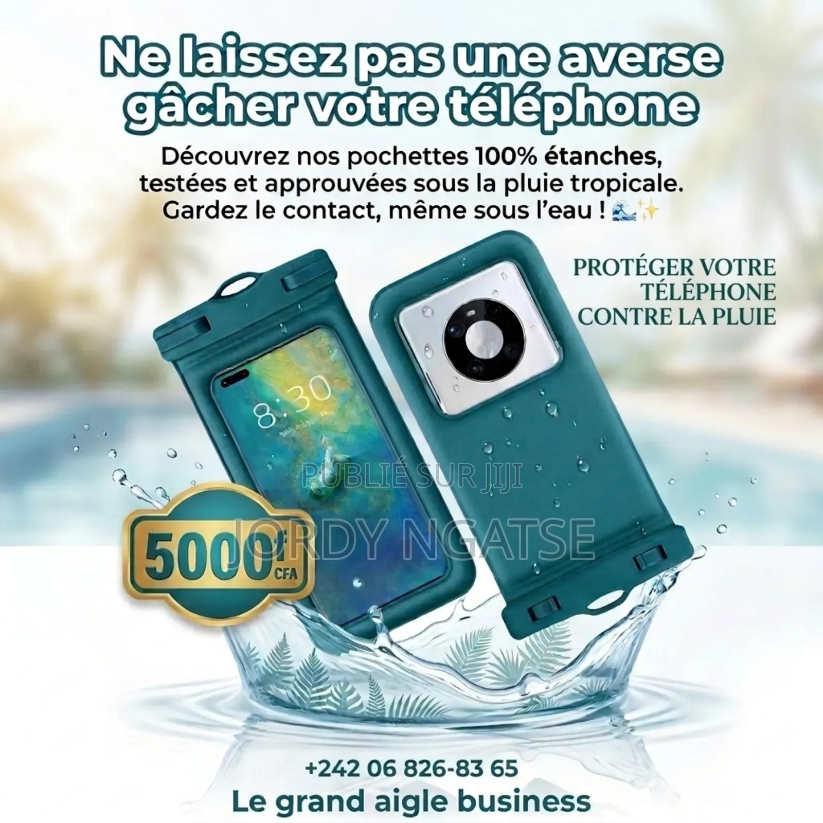 Protéger Votre Téléphone Contre La Pluie Avec Notre Water Pro of Bag