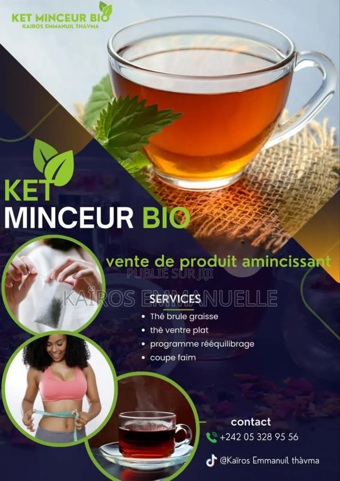 Thé Amincissant Ket Minceur Bio Disponible À Brazzaville