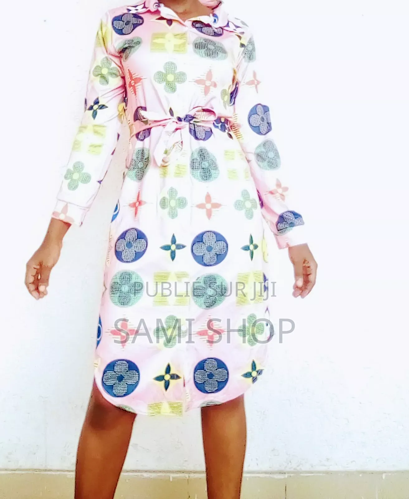 Robe Chemise À Manches Longues (Taille Xl: 42-44)