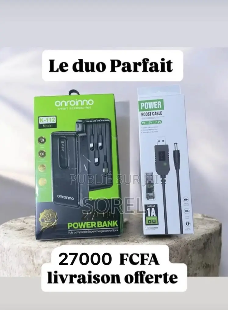 Power Bank Plus Cable Wifi
