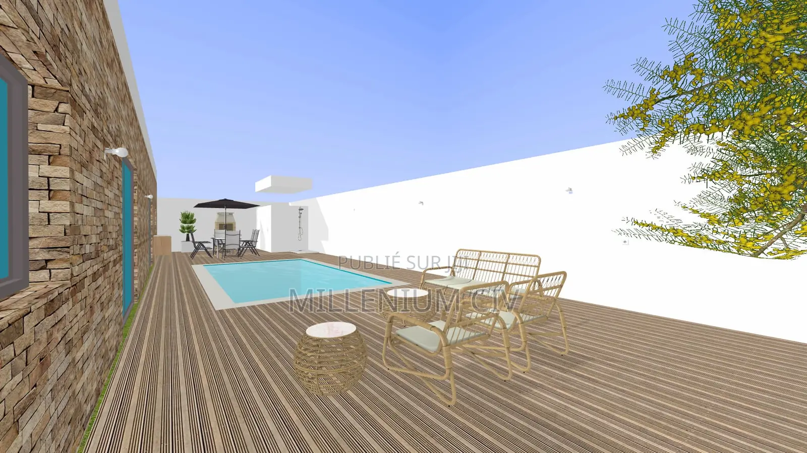 3chbre Villa dans Villa🌴Paradise, Loandjili à Vendre