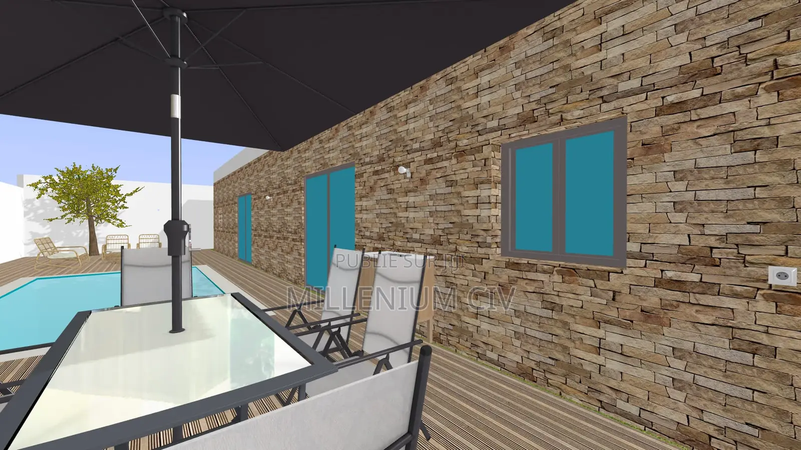 3chbre Villa dans Villa🌴Paradise, Loandjili à Vendre