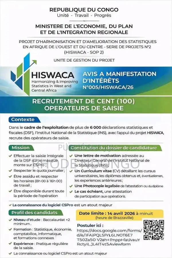 Recrutement De 100 Opérateur De Saisie