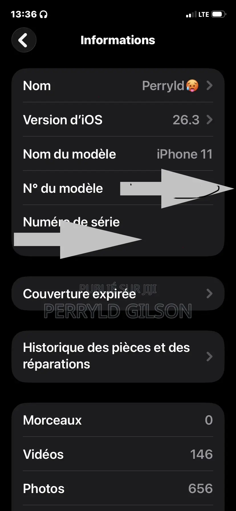 Apple iPhone 13 256 GB Noir
