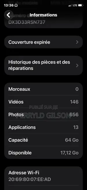 Apple iPhone 13 256 GB Noir