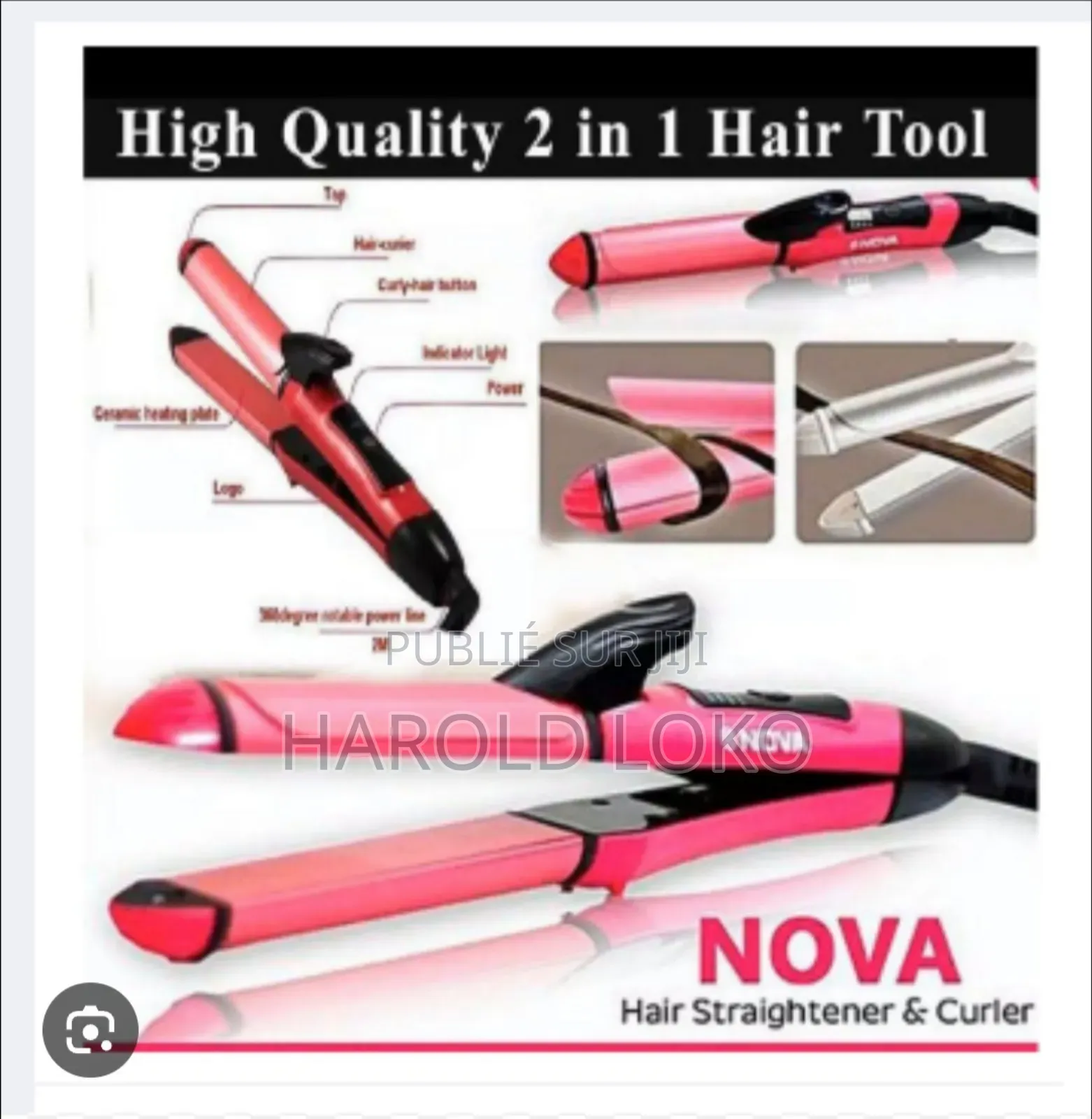 Lisseur Cheveux 2 en 1