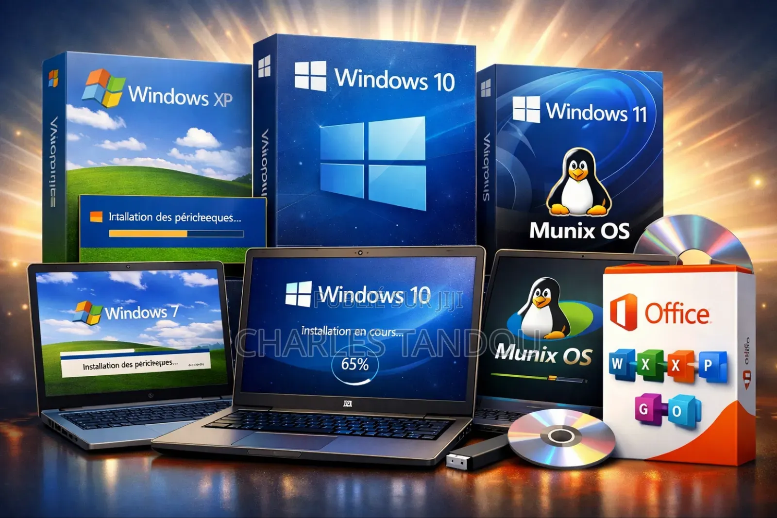 Installation Windows, Linux Et Microsoft Office