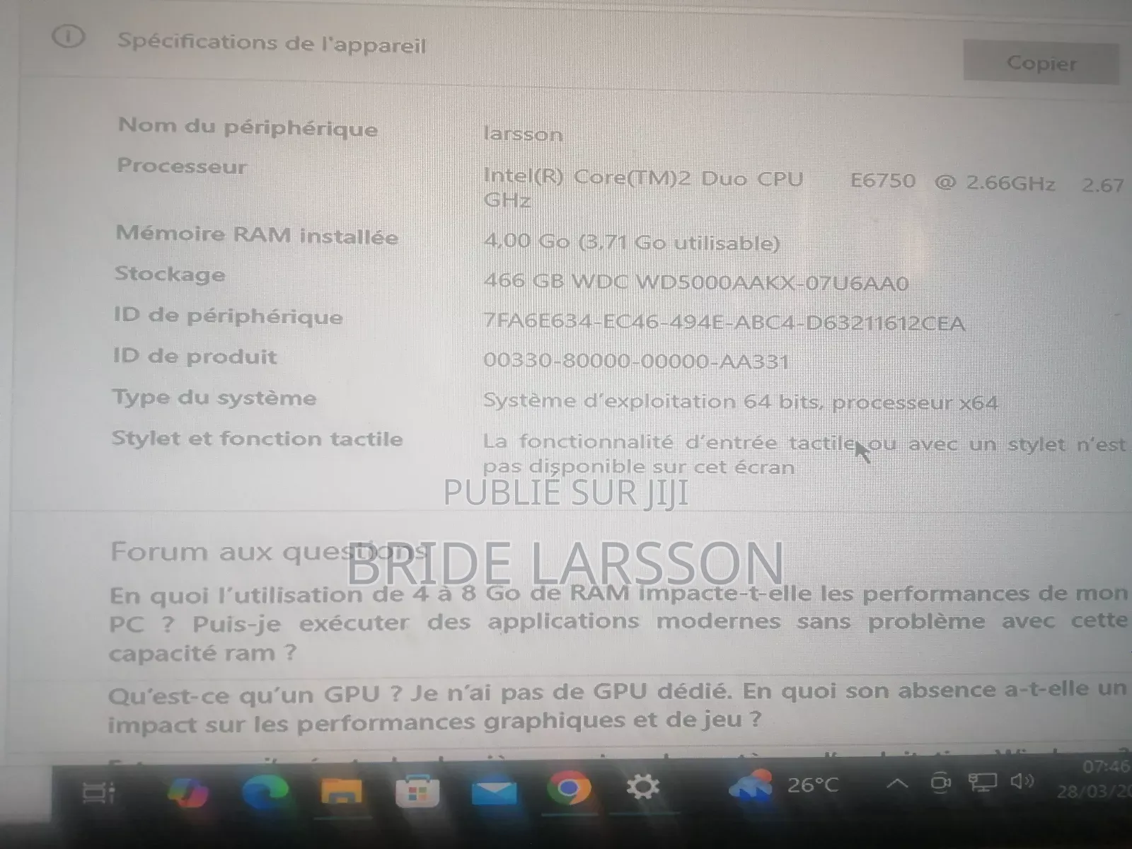Lenovo ThinkCentre M93p 4GB Intel Core 2 Duo HDD+SSD 500GB