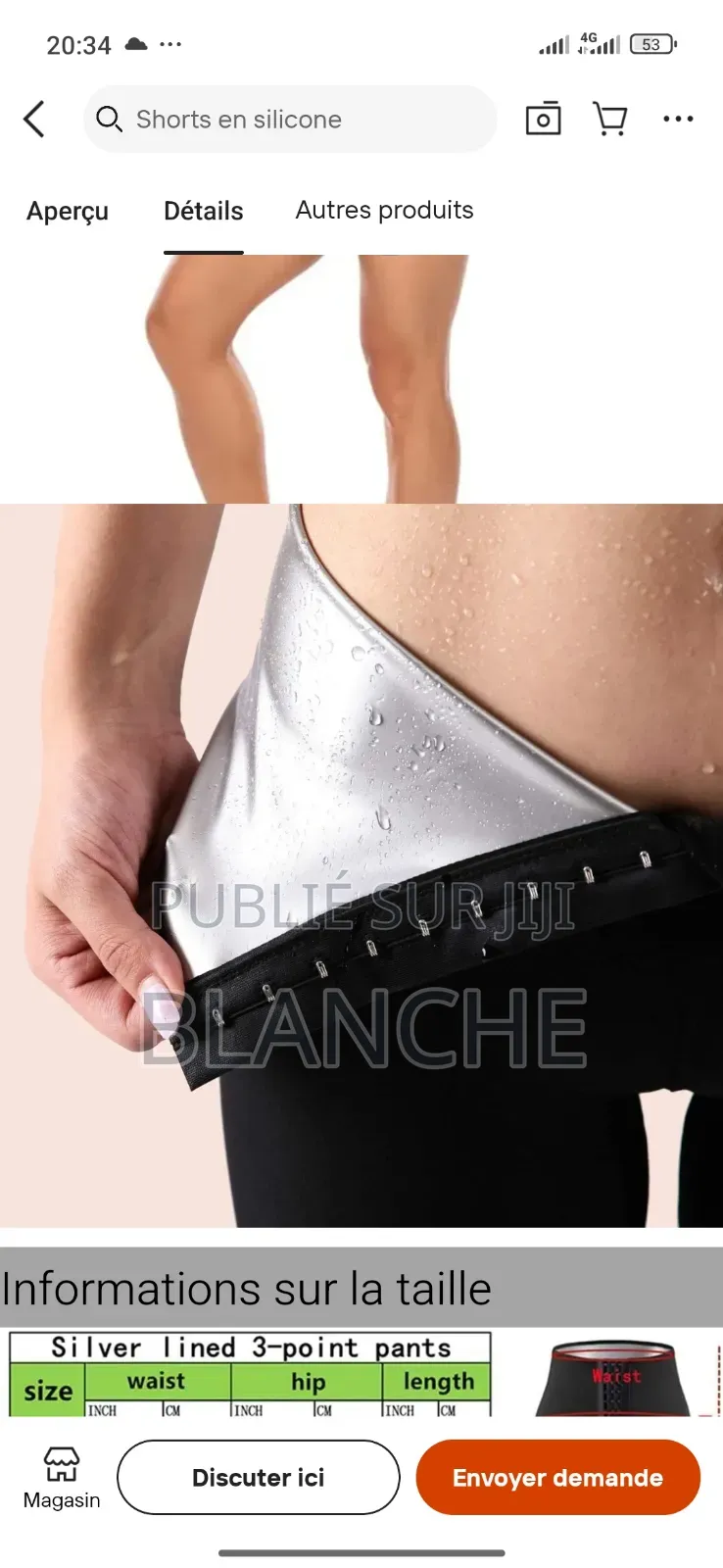 Culotte Sauna Gainage