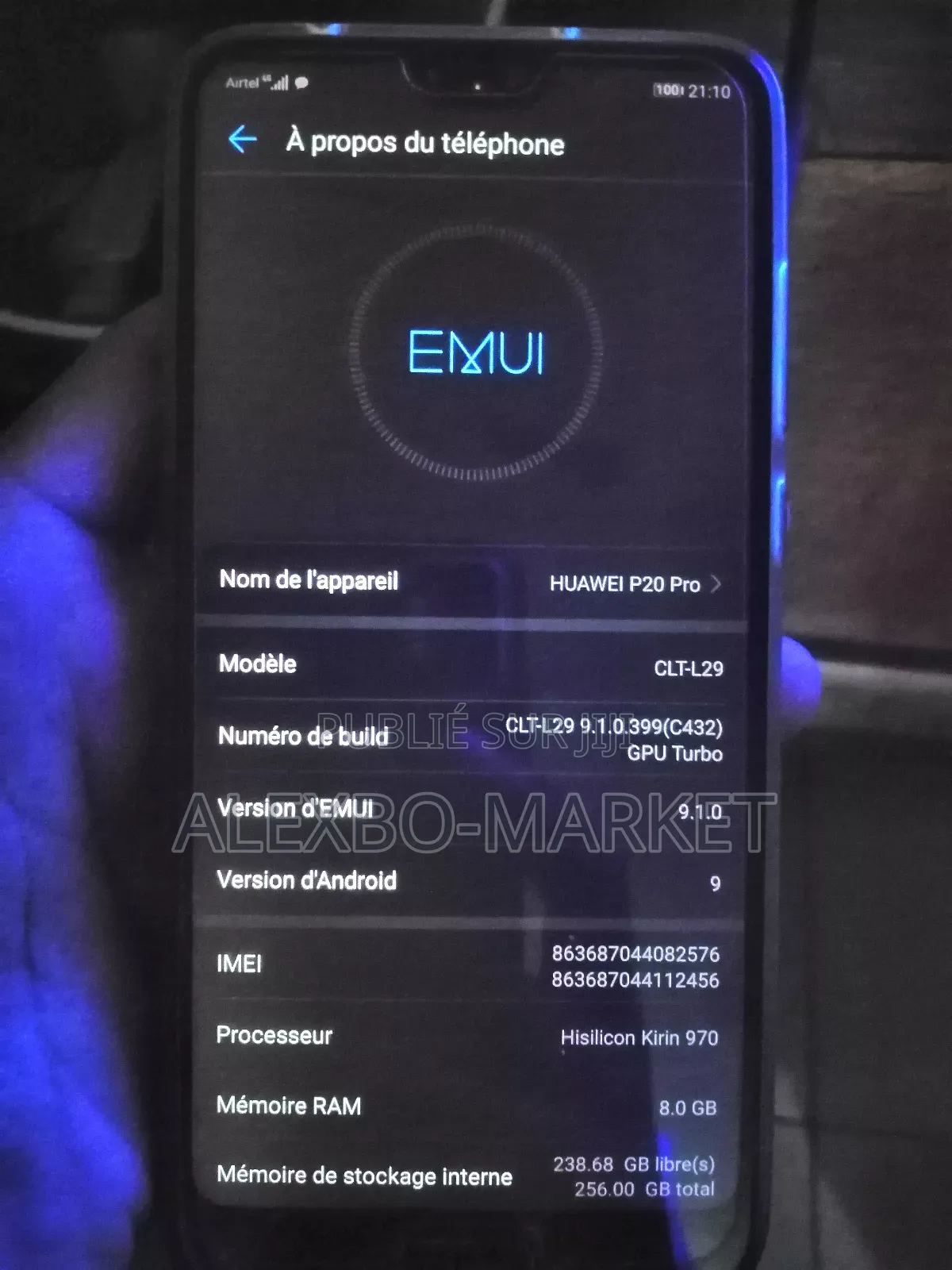 Huawei P20 Pro 128 GB Noir