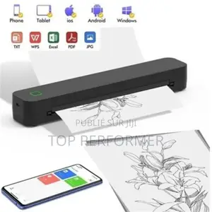 Imprimante Thermique A4 Petite Imprimante Bluetooth Portable