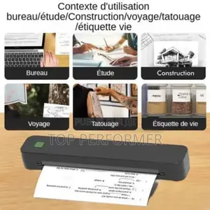 Imprimante Thermique A4 Petite Imprimante Bluetooth Portable