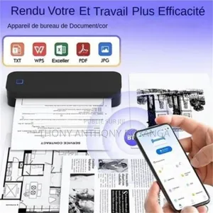 Imprimante Thermique A4 Petite Imprimante Bluetooth Portable