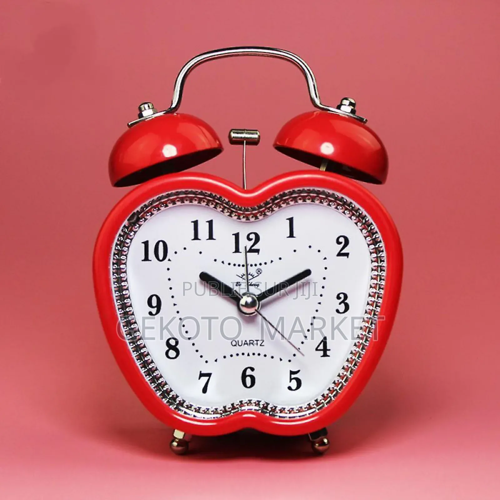 Horloge Analogique Avec Réveil Rétro À Double Cloche