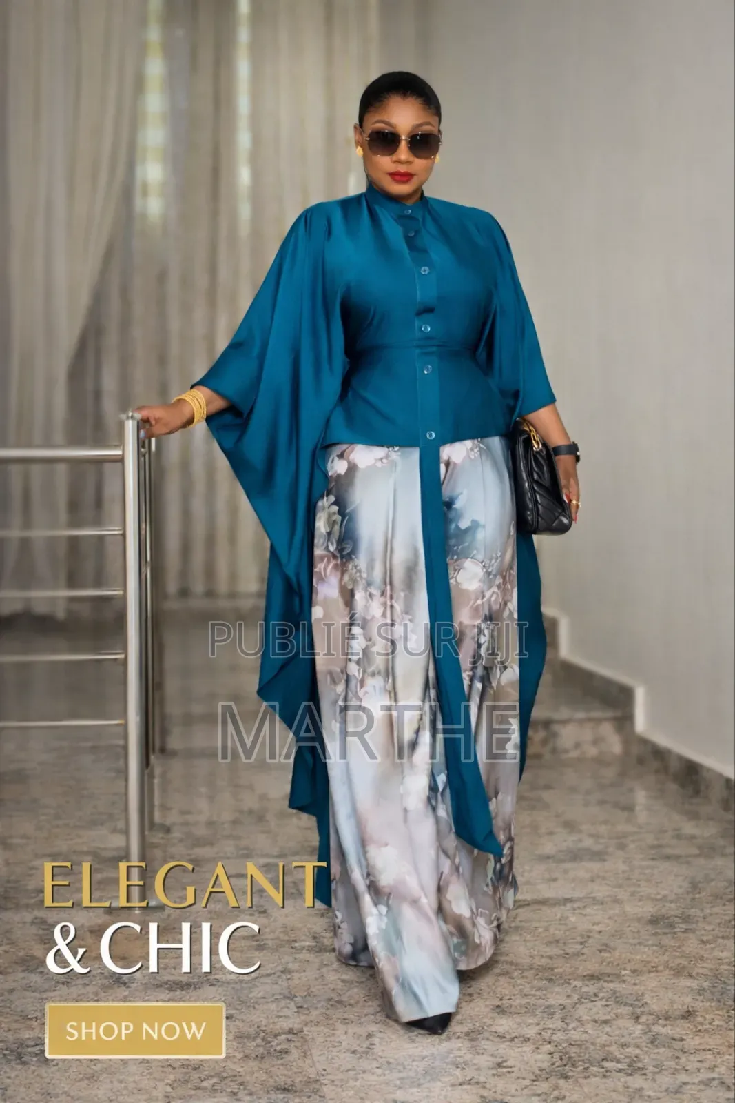 Ensemble Soie Haut Pantalon