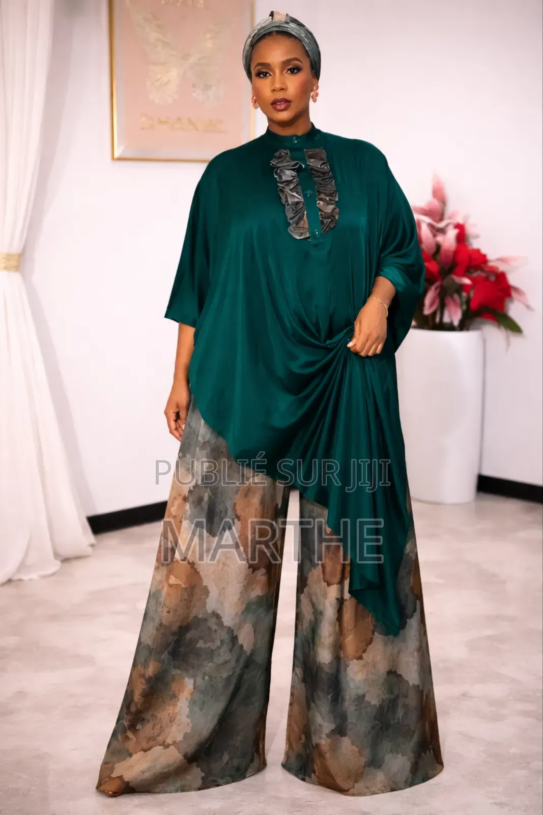 Ensemble Soie Haut Pantalon